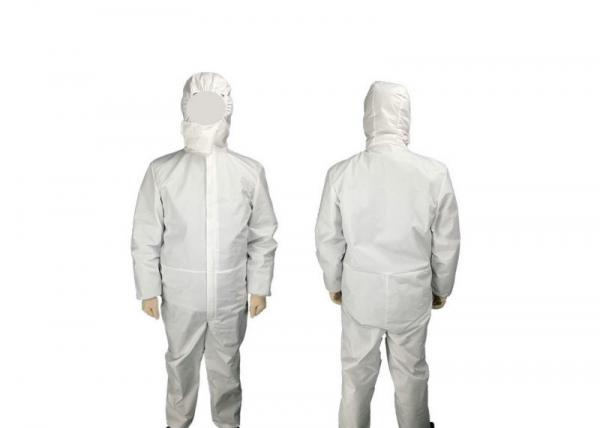 Quality Chemical Resistant  Medical Protective Clothing One Piece Zip For Easy Access for sale