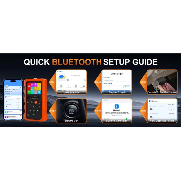 Xtruck 819 Bluetooth Car OBD2 Scanner Full System Diagnostic Code