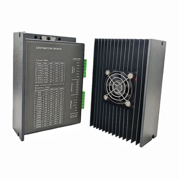 P860 DM860 Stepper Motor Driver With Fan Pulse / IO Microstep 2.4-7.2A Open Loop Hybrid Digital For 57,86 Motor Nema23 Nema34 Motor For CNC Machine