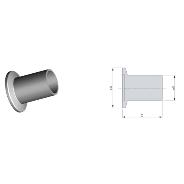 Long KF Half Nipple Flange Low Vacuum Semiconductor Processing