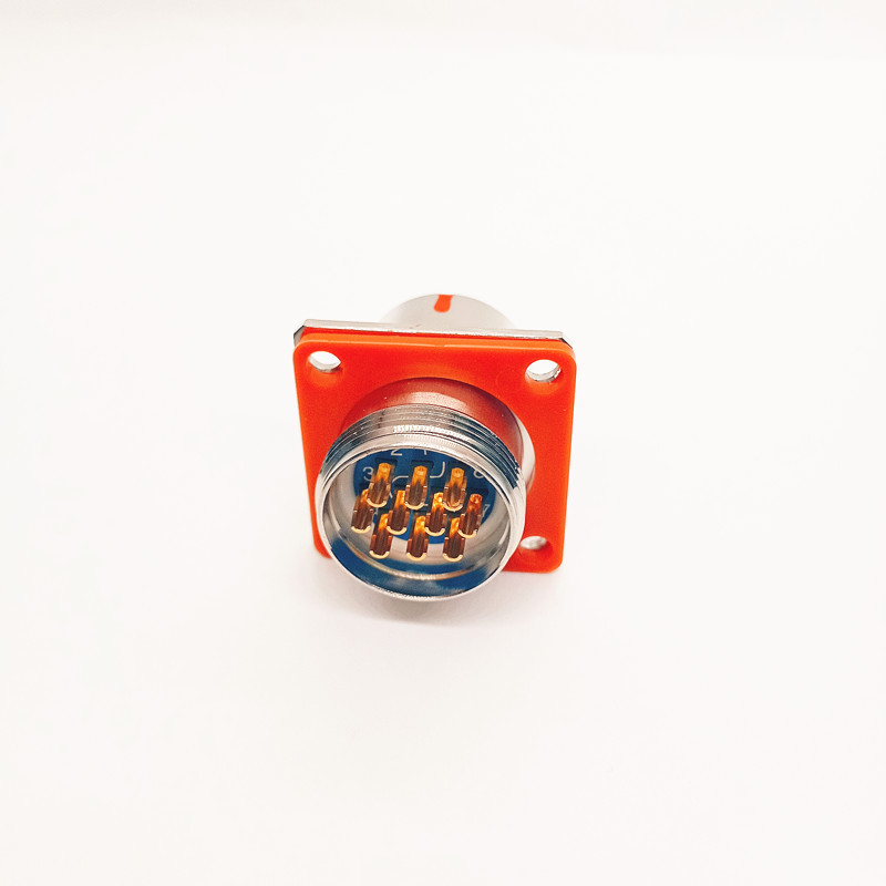 High Reliability Y11P-1210ZJ10 Gold Plated Aviation Connector for Test & Automation