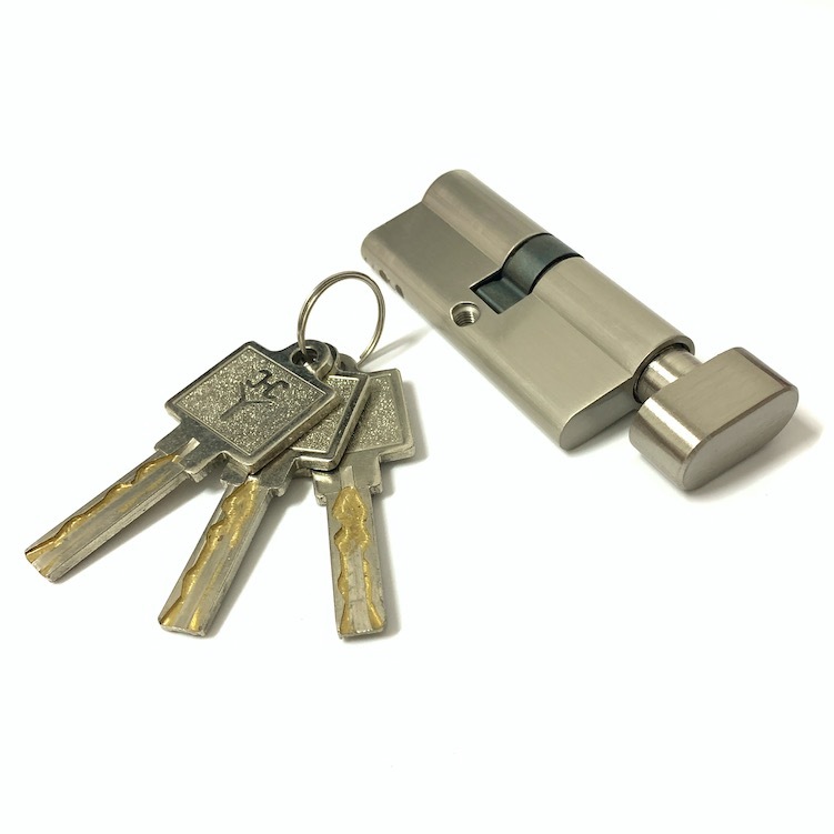 Single Open Zinc Brass Cylinder Custom Size 70mm Lock Barrel