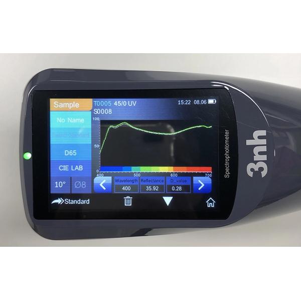 YS4560 45/0 Spectrophotometer 4mm 8mm Double Aperture Chroma Meter for Textile Color Checking