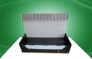 China Custom Black Cardboard Countertop Displays Box Supermarket use on sale