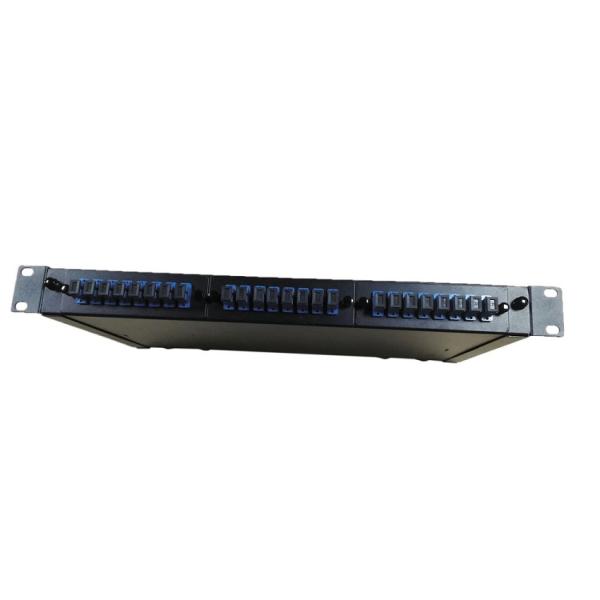 1U SC Simplex 24 Ports ODF Fiber Optic Patch Panel 2 Splice Tray FTTH FTTX