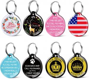 Wholesale 1000pcs Laser Engrave Dog Tags Paw Printed Sublimation Dog Tag Blanks from china suppliers