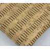 Hot Sell 1.35m Width Cork Fabric with Black Color Stripes by Yard for Sewing Machine for sale
