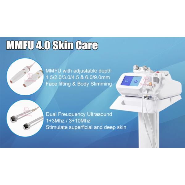 Ultrasonic 4 In 1 Vmax Mmfu Facial Wrinkle Remover Machine With Dual Handles