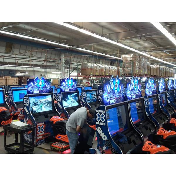 Fashion Motor Racing Game Machine Snow Cross Motorcycle For Children