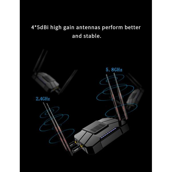 PCIE 802.11ac 3G 4G Wifi Router 1000Mbps Management Software Router