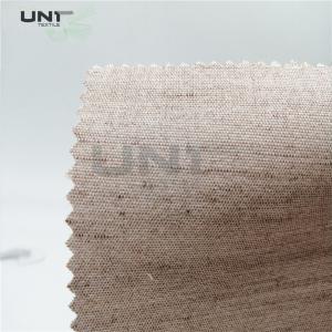 China Woven Hair Bow Canvas Cotton Polyester Interlining 260gsm Lining For Garment Uniform Suit on sale
