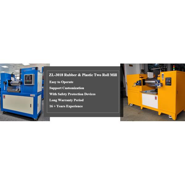 Rubber Two Roll Mill Open Mixing Mill Lab Two Roll Mixing Mill For Plastics