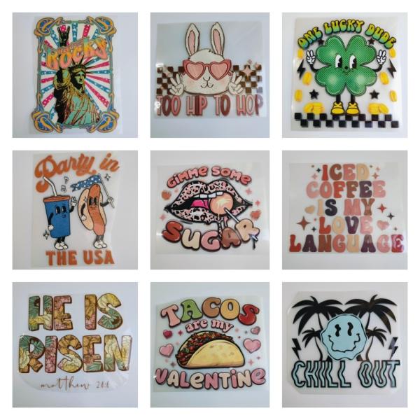 Machine Washable High Stretch Customizable Designs DTF Transfer Heat Transfer Vinyl for T-Shirts