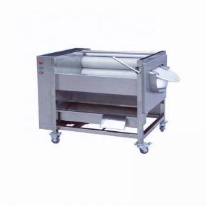 China Brush Potato Washing Peeling Machine 300-500kg/H Output on sale