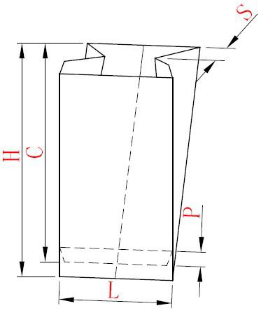 Fully automatic food paper bag making machine for sandwich, paper bag sealing machine
