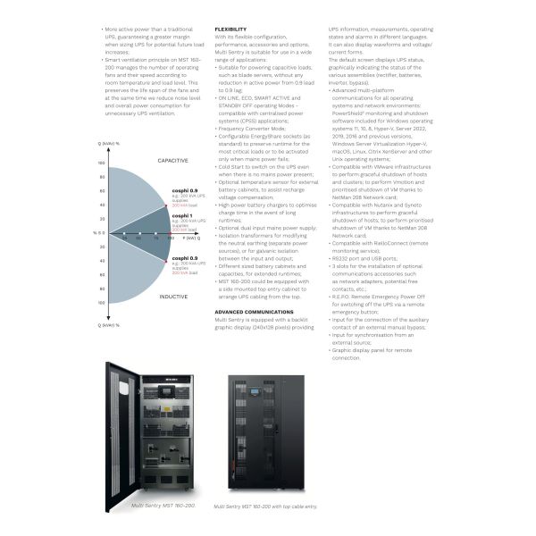 Riello Multi Sentry 200KVA Three-phase UPS with Double Conversion for Telecommunications