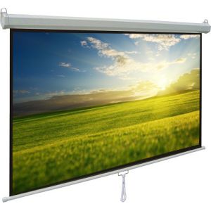 Wholesale Durable manual pull down projection screen with Self-lock device from china suppliers
