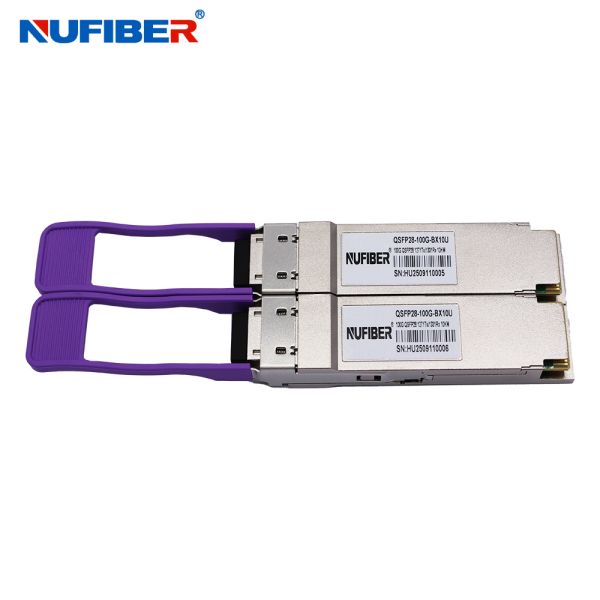 100G QSFP28 Transceiver singlemode BIDI 10km LC for cisco huawei hp hot pluggable Simplex LC connector 1 lanes