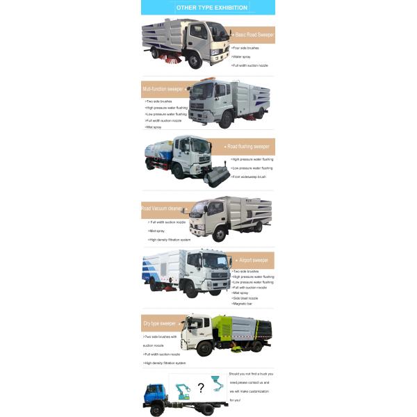 HOWO 7CBM High Pressure Brush Sweeper Road Cleaner Vehicle With Water Saving System