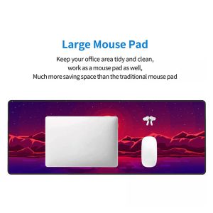 NO Wireless Charging XXL Large Gaming Mousepad with Personalised Sublimation