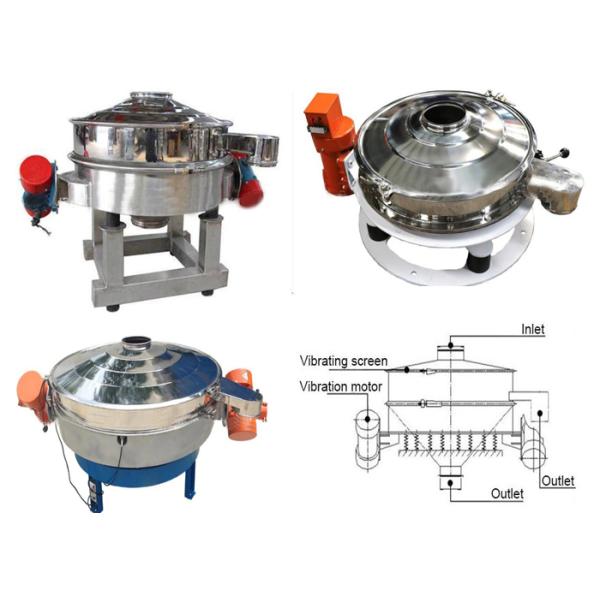 High Efficiency Sus304 Flour Powder Vibrating Screen Straight Row Vibrating Sieve