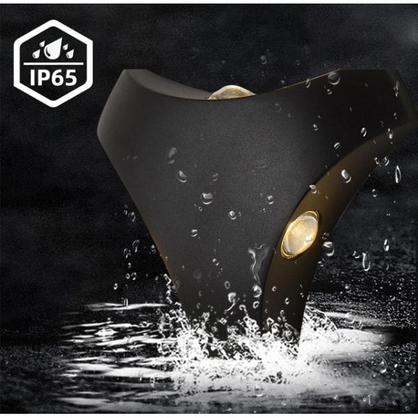Creative Triangle Hotel Outdoor Garden Wall Light 9w Waterproof
