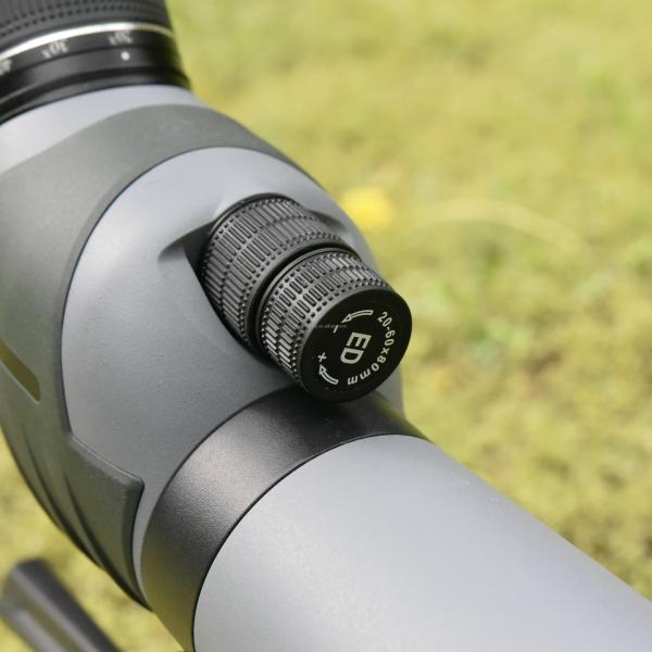 Outdoor ED Waterproof Spotting Scope with ED Lens and Two Focus Wheels Zoom 20-60x80