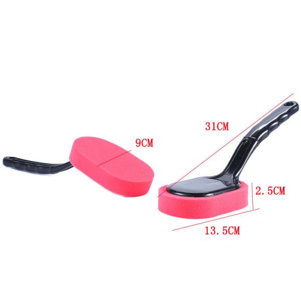 Custom Logo Car Foam Brush Microfiber Wheel Brush Applicator Polishing Sponge