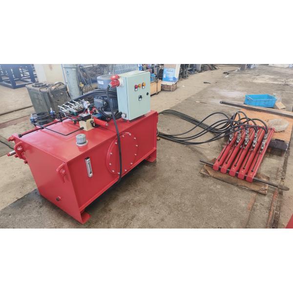 Three Stage Grain Bin Hydraulic Jacks Red Customized For Enamel Tank