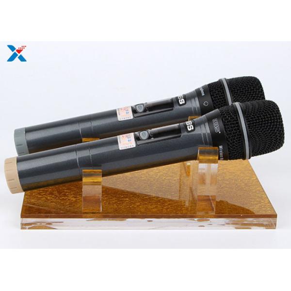 Durable Acrylic Display Rack Clear Acrylic Microphone Display Hold For KTV Nightclub