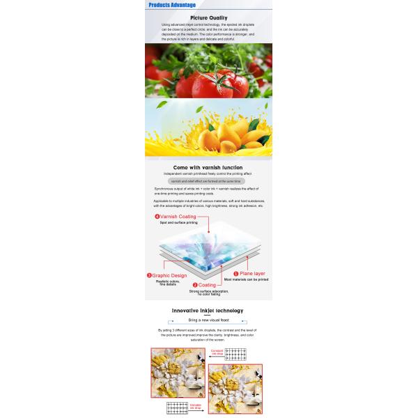 Multifunctional LED UV Flatbed Printer C+W+Varnish Small 4060 A2 Size Uv Dtf Sticker Pen Bottle Phone Case Printer