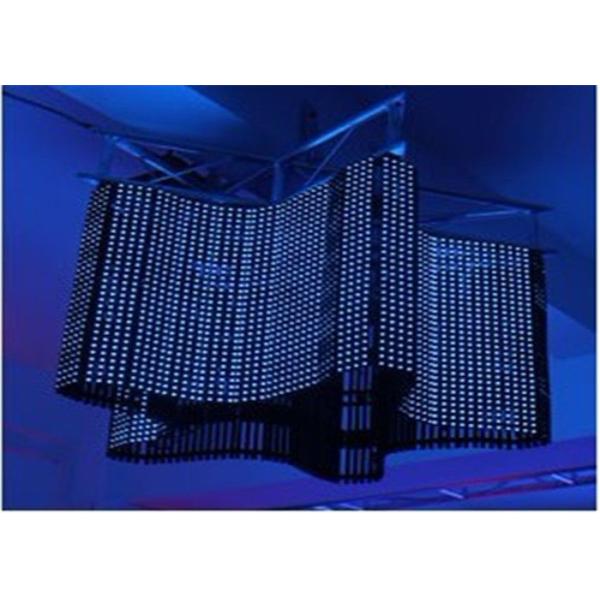 Light Weight Portable P31.25 Flexible Led Curtain Screen 130° Viewing Angle High Stable Performance