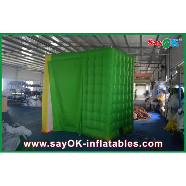 Christmas Photo Booth Foldable Inflatable Photobooth Shell Colorful Oxford Cloth With Led Strip