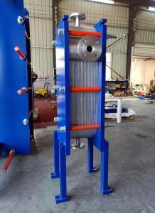 China Fully Welded Plate Heat Exchanger Model GFW60 For Silicone Oil Heating on sale