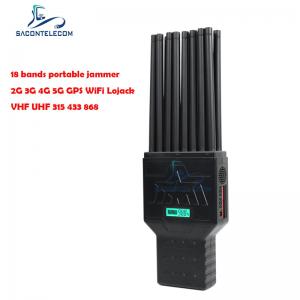 China GPS L1 WiFi VHF UHF Lojack Cell Phone Signal Inhibitor 16 Antennas Type on sale