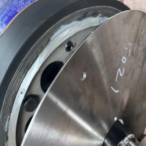 45# Steel CFRP Carbon Fiber Contact Roller EPDM Rubber Coated for High Speed