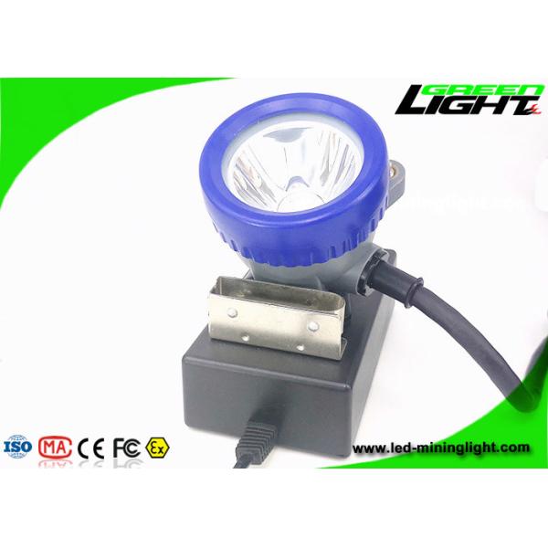 IP68 1.11W 10000lux Corded Mining Cap Lamp 6.6Ah Rechargeable