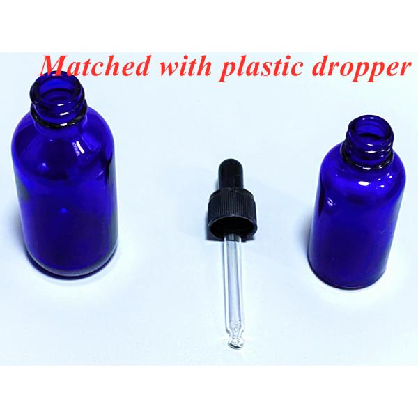 Blue 100ml Dropper Bottle Serum Frosted Glass Dropper Bottles