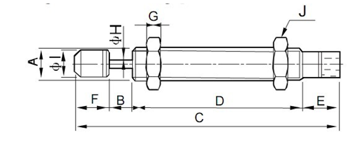 25mm Stroke Oil Shock Absorber For Automation Coveyor System , Hydraulic speed controller