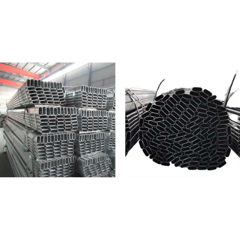 201 304 Welded Matte Finish Stainless Steel Rectangular Elliptical Pipe