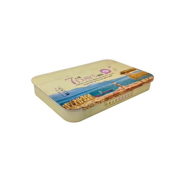 DADI Mints Gum Chocolates Candy Tin Box FDA BSCI Tinplate Metal Tins Rectangular