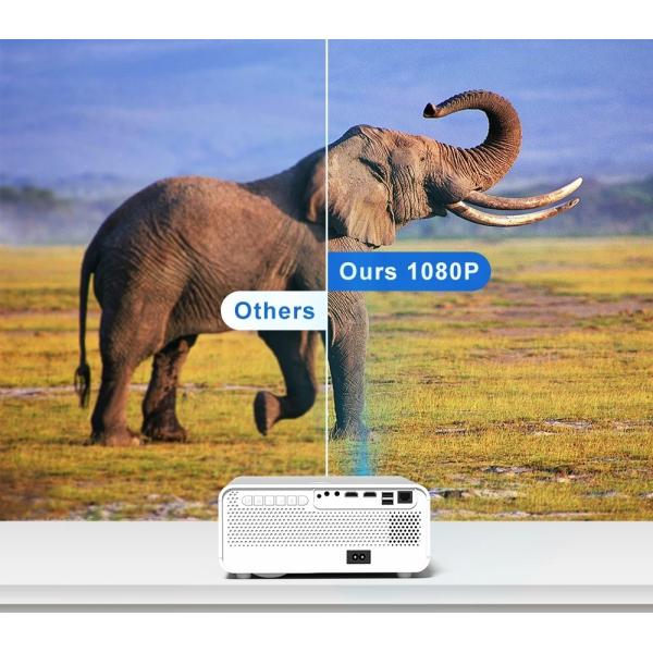 X1 Auto Focus Android Education Projector White Flagship Projector FHD Native 1080P Projector