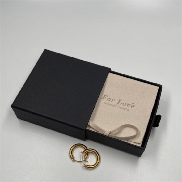 PMS C2S 128gsm Luxury Earring Gift Box , Pull Out Drawer 12x12 Square Gift Box