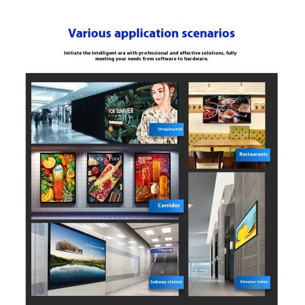 18.5'' 21.5'' 27'' Wall Mounted LCD Commercial Display Lcd Advertising Player Digital Signage for Shop,elevator,hotel Subway