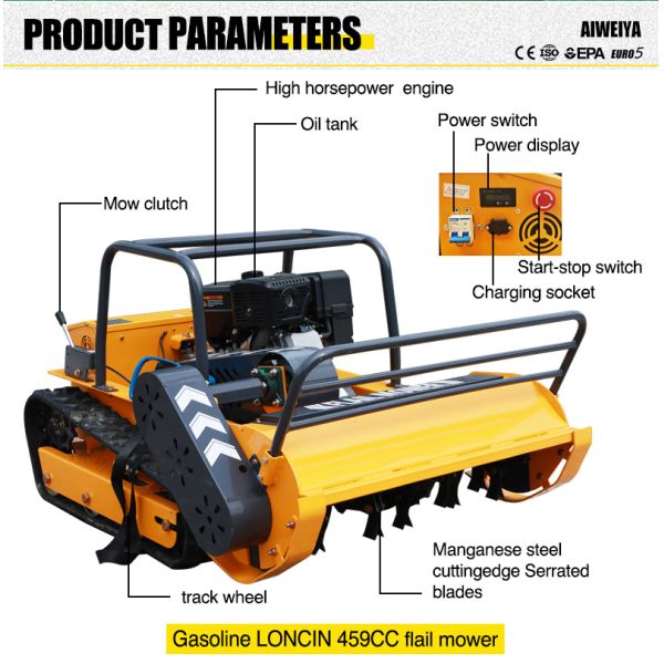 US Spot High End Remote-controlled Lawn Mowing Robot for All Terrain Intelligent Mowing Lawn Maintenance Efficient Stable