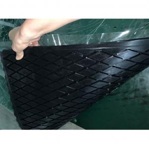 China Herringbone Pattern Belt Conveyor Pulley Lagging Diamond Groove Rubber Pulley Lagging Sheet on sale