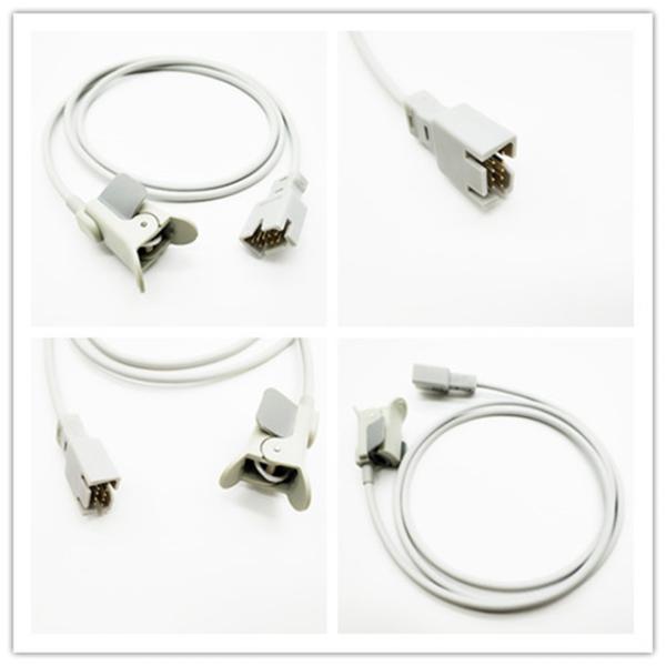 Tech Durable Monitor SPO2 Sensor Finger Clip 1.1M Length DP9 Pin Connector Proximal