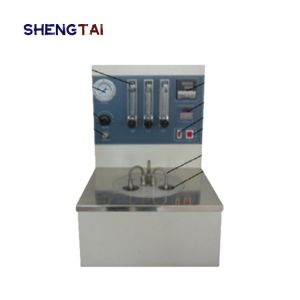 The actual gum tester (air method) is equipped with a dedicated oil-free silent