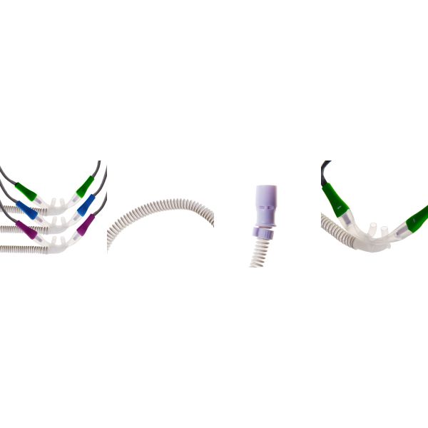 Disposable High Flow Nasal Cannula HFNC Device with Kink Resistant DEHP Free Design for Hospital and Home Use