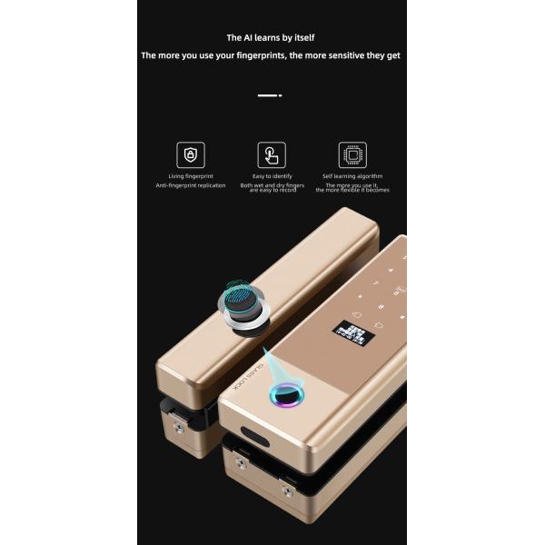 Wireless Sliding Glass Door Smart Lock FCC Front Door Smart Lock